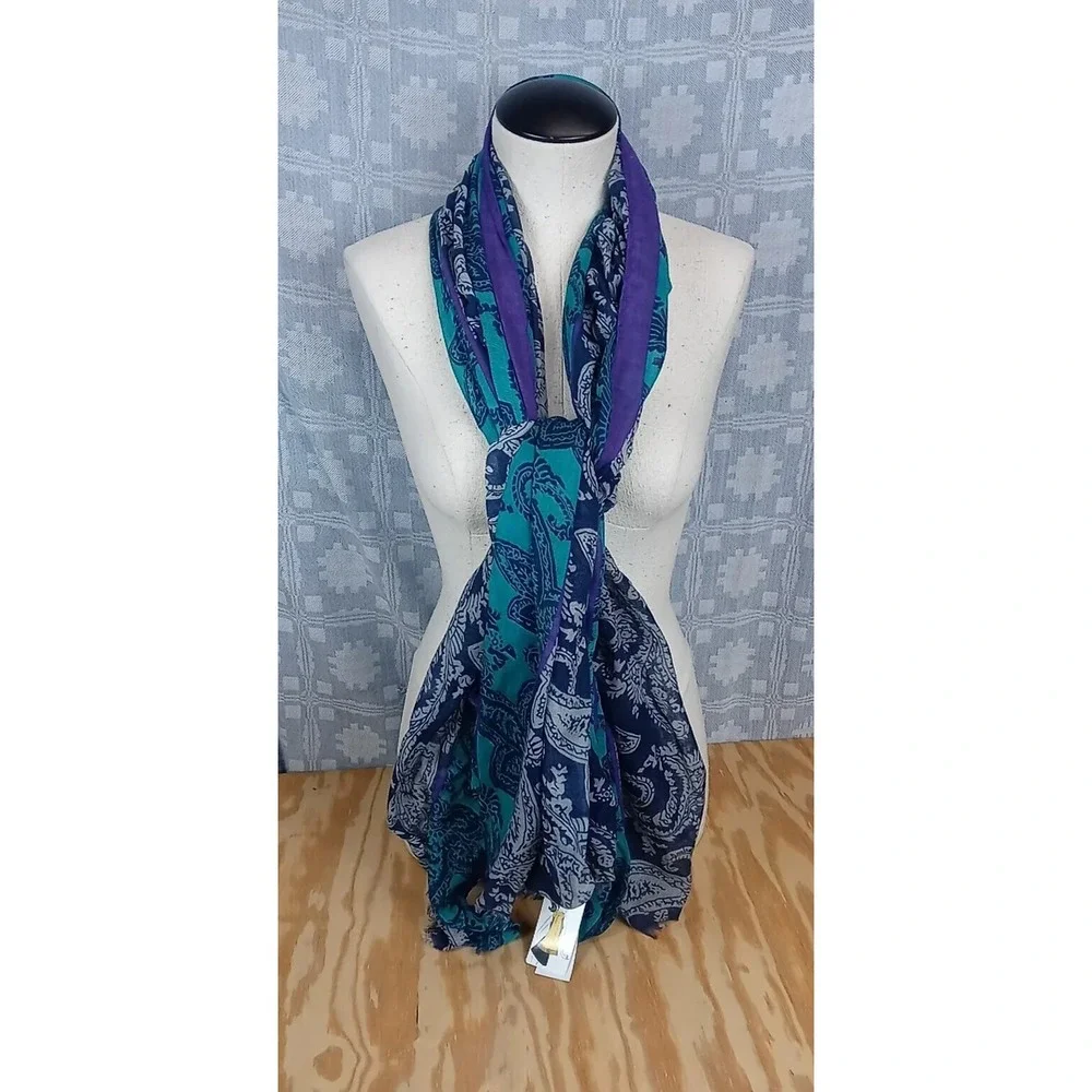 Vintage Stole Multi Use Shawl Women's Wrap‎ One Size Scarf Hair Kerchief NWT